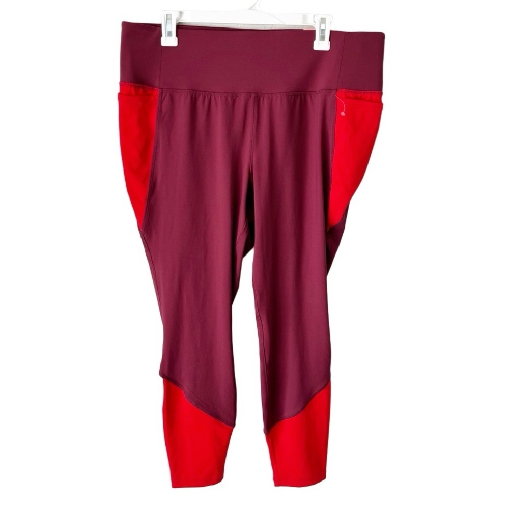 LIVI Leggings Women's 18/20 Livi Active Lane Bryant High Rise 7/8 Colorblock NWT